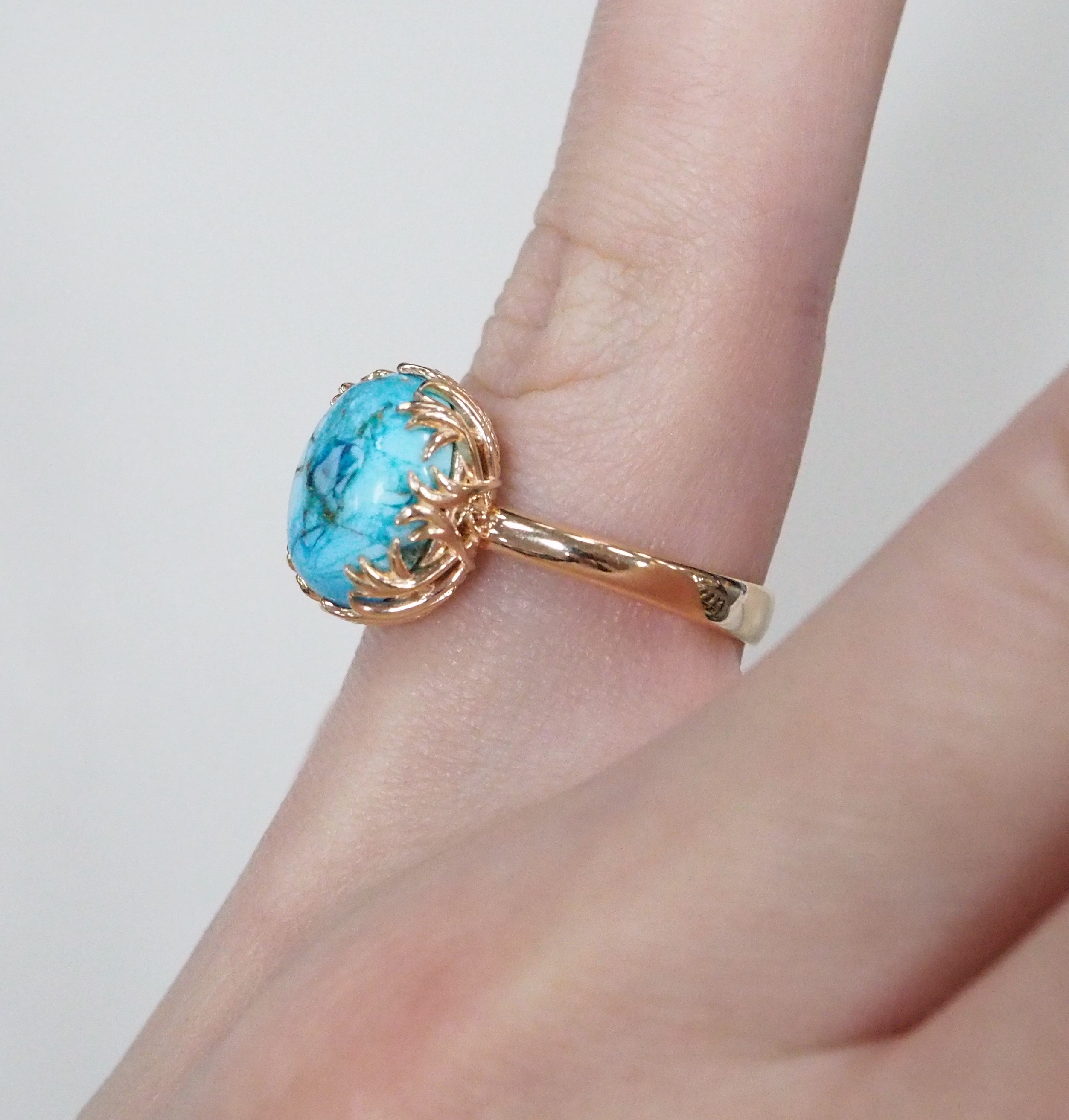 Серебряное кольцо с бирюзой